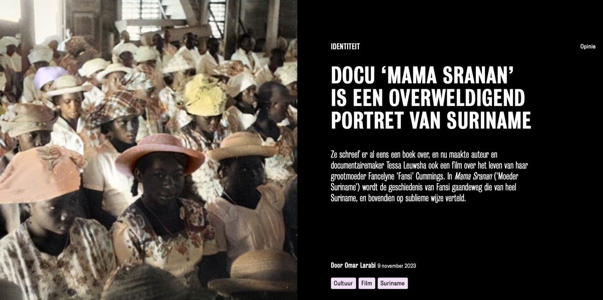 OneWorld over Moeder Suriname - Mama Sranan