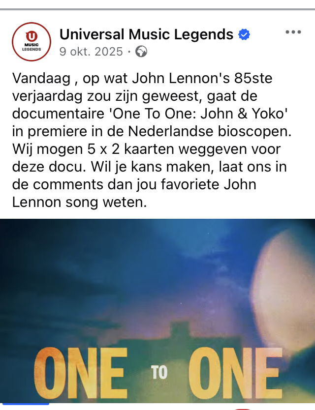 facebook Universal Music Legends