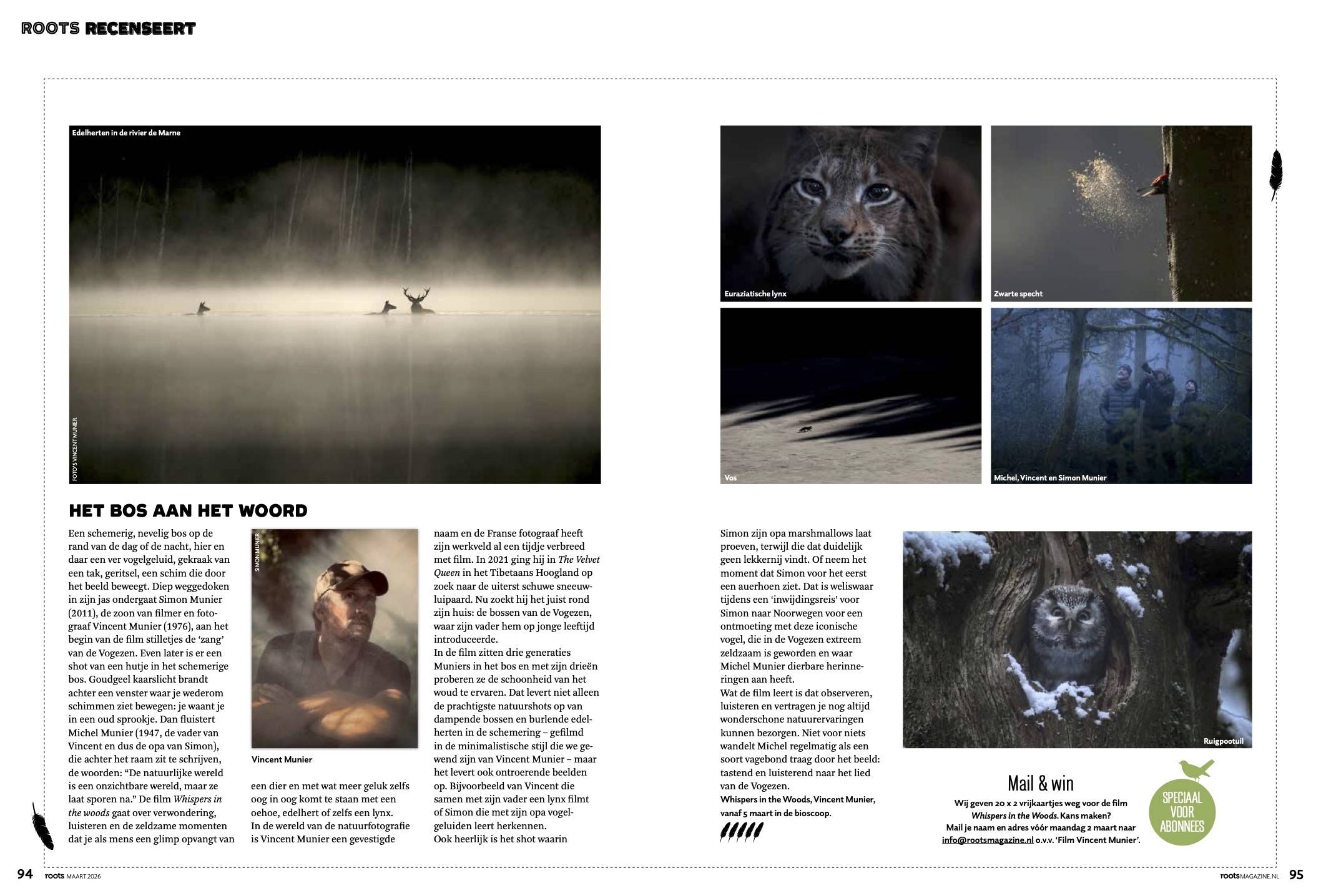 Whispers in the Woods in Roots Magazine