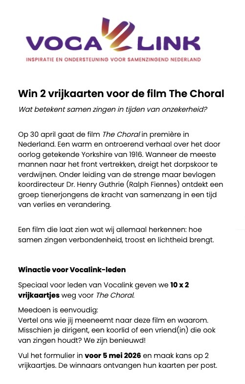 Winactie met VocaLink